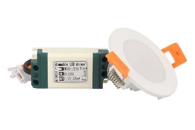 Lampada Faretto Pannello Led Da Incasso Rotondo 3W=30W Bianco Neutro