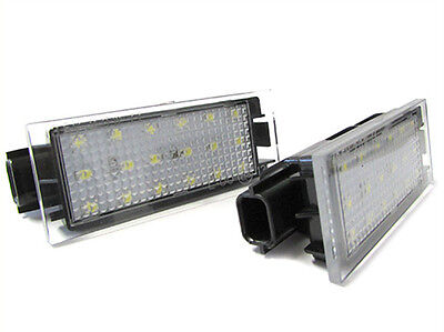 Coppia Set Kit Luci Targa Led Twingo Clio III Megane II III Laguna II 3