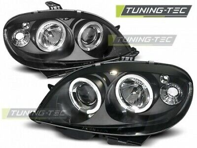 Coppia Fari Fanali Anteriori Tuning SAXO 09.99-06.03 ANGEL EYES NERO