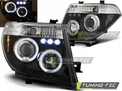 Coppia Fari Fanali Tuning NAVARA D40/PATHFINDER 2005-2010 ANGEL EYES Neri