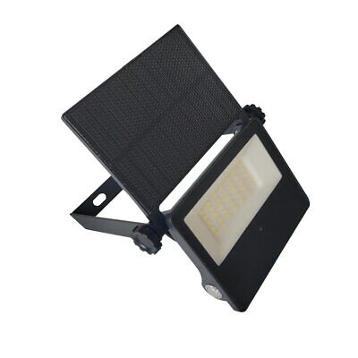 Lampada Faro Led Slim Con Pannello Solare Monocrystalline 20W 1800LM 4000K IP65
