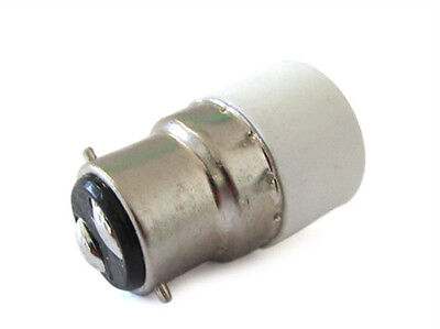 2 PZ Convertitore Adattatore Portalampada Per Lampada Led Attacco Da B22 A E14