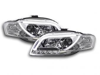 Coppia Fari Fanali Anteriori Tuning Dayline DRL LTI CCFL A4 8E 05-07