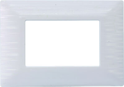 ETTROIT Placca Plastica Serie Solar 3P Colore Bianco Satinato Compatibile Con