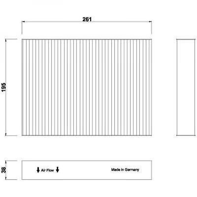 FILTRO ABITACOLO RENAU COMPATIBILE CON NISSAN Trafic 05.2014-