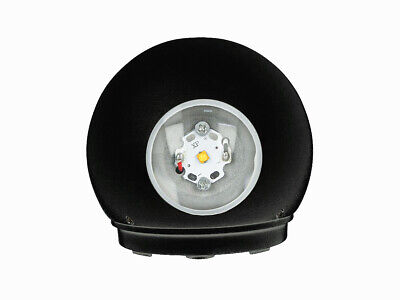 Applique Lampada LED da Muro Palla Sferica 6W 4000K Carcassa Nera Doppio Fascio
