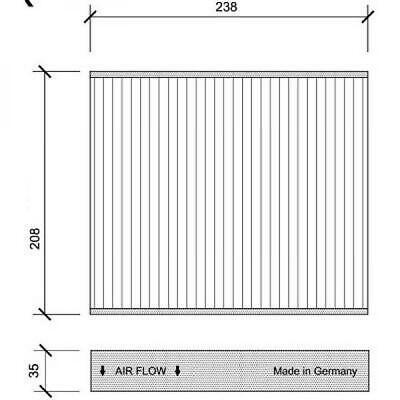 Filtro abitacolo al carbone attivo C-MAX GALAXY V50