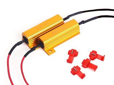 2 Pezzi Resistenza Filtro Per Lampada LED BA15S BAY15D 50W 6 Ohm No Spia Errore