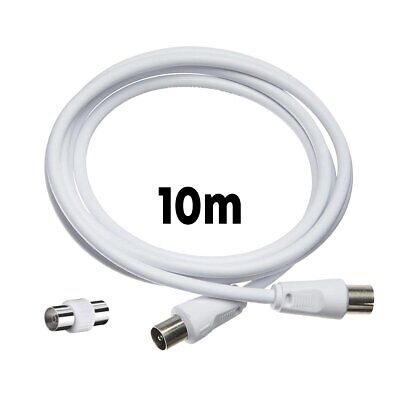 Cavo Coassiale Antenna TV con Connettore Dritto Maschio Adattatore Femmina