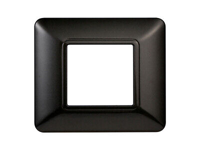ETTROIT Placca Plastica Serie Starlight 2P Colore Acciaio Scuro Compatibile Con
