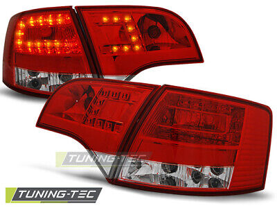 LED TAIL LIGHTS RED WHITE fits A4 B7 11.04-03.08 AVANT