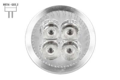 Faretto Lampada LED Dicroica MR16 GU5.3 DC12V 4W 4X1W Colore Verde Green <p