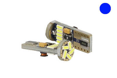 Lampadina Led Canbus T10 W5W 15 Smd 4014 Colore Blue No Errore Check Luci 12V