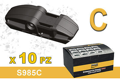 Kit 10 Attacchi C Per Spazzole Tergicristallo Carall S985 Flat e T191 Ibrida <p