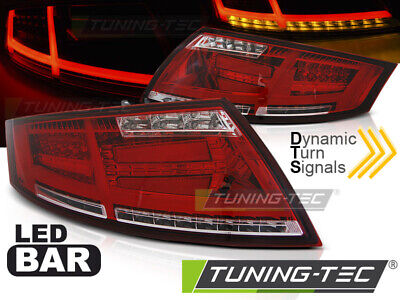 Coppia Fari Fanali Posteriori Tuning TT 04.06-02.14 Rosso/Bianco LED BAR