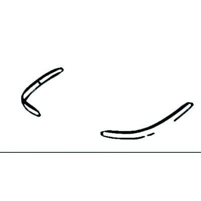 Listello Modanatura paraurti Sinistro posteriore CIVIC 95-99 berlina