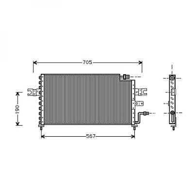 CONDENSATORI COMPATIBILE CON HYUNDAI LANTRA, 90-95 MOD. JF