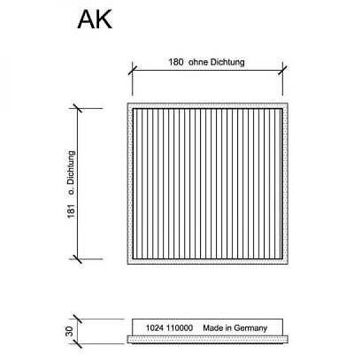 FILTRO ABITACOLO RENAU COMPATIBILE CON RENAULT Avantime/Espace