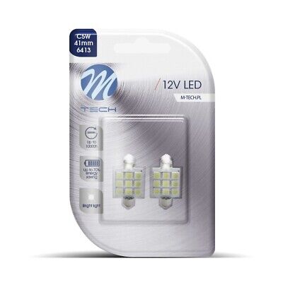 Blister 2x LED L059 C5W 41mm 9xSMD5050 bianco