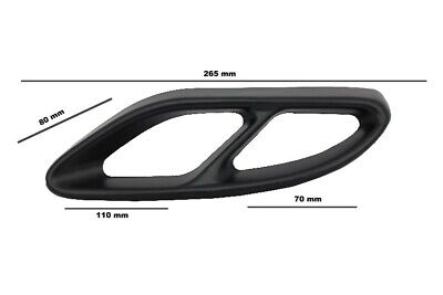 Copri punte per silenziatore neri adatti per Classe C W205 S65 E65 GLE