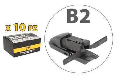 Kit 10 Attacchi Connettori Adattatori Raccordi B2 Per Spazzole Tergicristallo