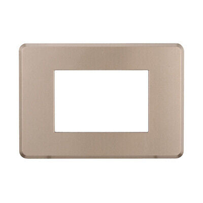 ETTROIT Placca Slim Sottile 3P Serie Moon Colore Bronzo Compatibile Con Bticino