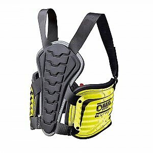 KK048 OMP CORPETTO PARACOSTOLE E PARASCHIENA KART KS STYLE NERO - GIALLO  M-L