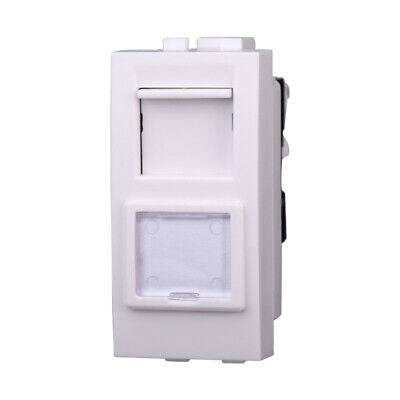 ETTROIT Connettore Rete Presa Dati RJ45 CAT5E Colore BIANCO Compatibile Con