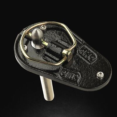 EB/490 Coppia ganci cofano a  spillo guida M10 in acciaio inox con rondella
