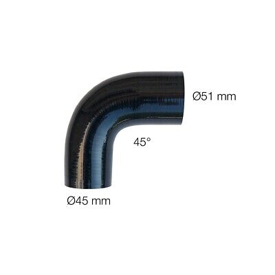 Curva ridotta 90°Manitor 51/45mm silicone rinforzato a 4 strati