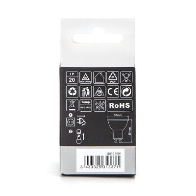 Lampada Faretto Led GU10 10W 740LM 6500K 50X55mm Angolo 120&deg;