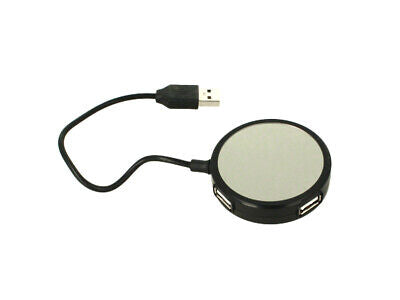 HUB USB a 4 Porte 2.0 Cavo 20cm Forma Rotondo <ul><li>Per Una Connessione