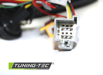 Coppia Fari Fanali Posteriori Tuning FIESTA MK7 12-15 3 PORTE Fume' LED BAR