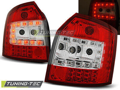 LED TAIL LIGHTS RED WHITE fits A4 10.00-10.04 AVANT