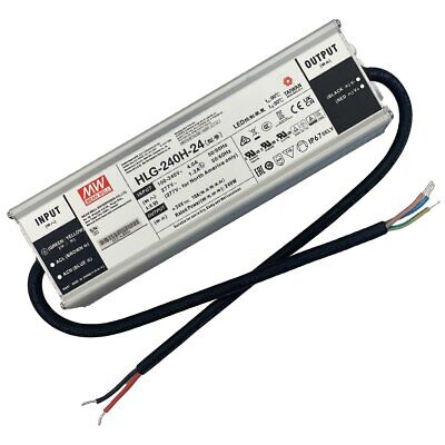 MeanWell HLG-240H-24 Alimentatore Led Driver IP67 240W 24V 10A Input 220V e