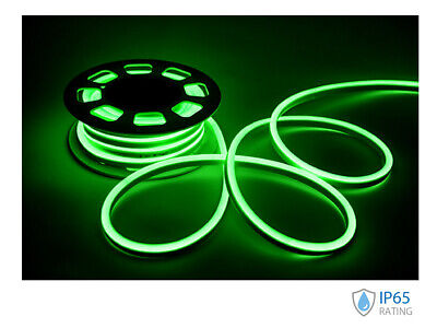 24V Bobina Led Neon Flex Colore Verde Green 10 Metri IP65 8W/M SKU-2517 <table