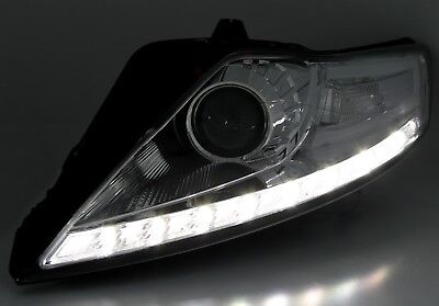Coppia Set Faro Fanale Anteriore Tuning per Mondeo MK4 nero