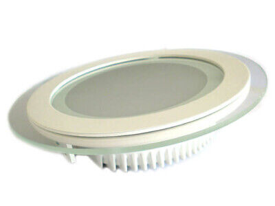 Faretto Led Da Incasso Rotondo 6W Diametro 100mm 6400K Con Vetro Design Moderno