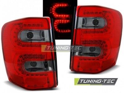Coppia Fari Fanali Tuning GRAND CHEROKEE 99-05.05 Fume' Rosso LED