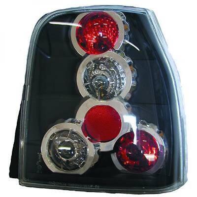 FARO POSTERIORE DI DESIGN. SET LUPO, FANALE DESIGN 97-00 VETRO TRASPARENTE/NERO