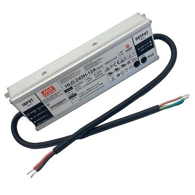 MeanWell HLG-240H-12A Alimentatore Led Driver IP67 192W 12V 16A Input 220V e