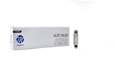 LOTTO DI 10 PEZZI Lampada M-TECH C15W 12V/21/5W SV8.5-8 ROSSO