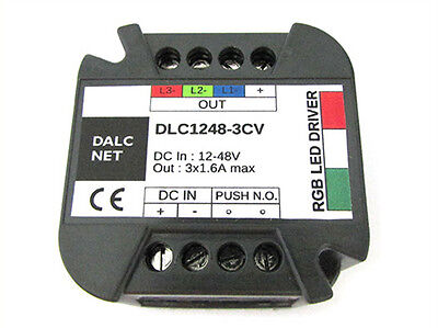 Dalcnet EasyRGB Centralina Controller Dimmer Per Striscia Led RGB DC12V 24V 48V