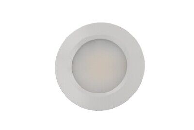 Faretto Led Da Incasso Carcassa Bianca Rotondo 3W AC/DC 12V DC 24V Bianco