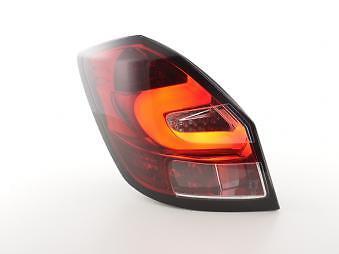 Coppia Fari Fanali Posteriori Tuning LED LTI Fabia5 porte da 2007 Rossi