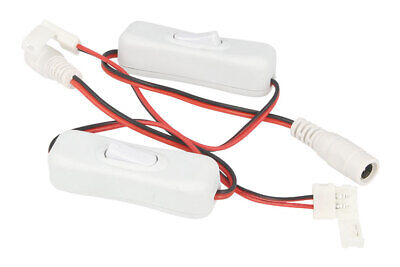 2 PZ Interruttore ON/OFF Con Connettore 8mm Per Chiudere Striscia Led e Cavo DC