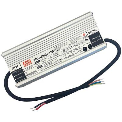 MeanWell HLG-320H-12A Alimentatore Led Driver CV CC IP67 264W 12V 22A Input