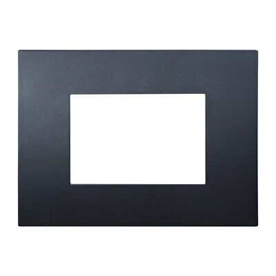 ETTROIT Placca Plastica Serie Venus 3P Colore Nero Compatibile Con Vimar Arke