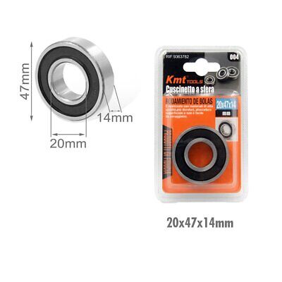 Cuscinetto A Sfera Prelubrificati e Acciaio cromato Diametro Interno 20mm x