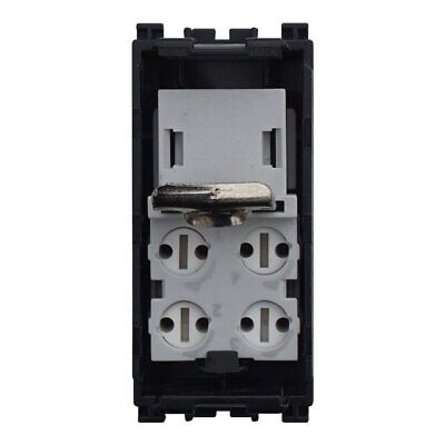 ETTROIT Connettore Telefonica Presa RJ11 Colore Nero Compatibile Con Vimar